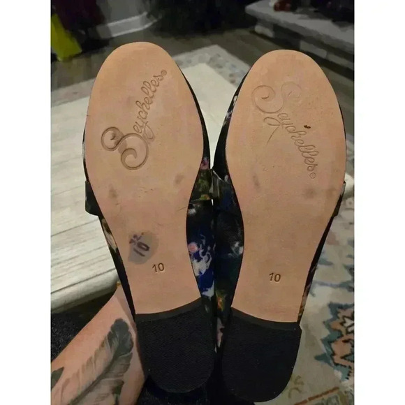 Seychelles Women's Floral Loafers 10 Multicolor Rhinestone Accent Cottagecore - Picture 12 of 12